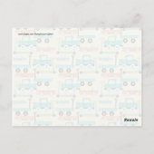 Summer Retro Wheooters Cars Wagons Trucks Briefkaart (Achterkant)