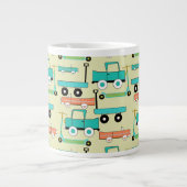 Summer Retro Wheooters Cars Wagons Trucks Grote Koffiekop (Voorkant)