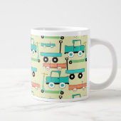 Summer Retro Wheooters Cars Wagons Trucks Grote Koffiekop (Rechts)