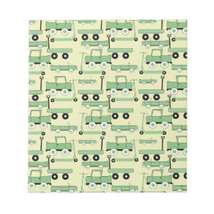 Summer Retro Wheooters Cars Wagons Trucks Notitieblok