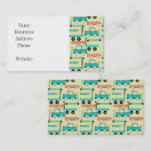 Summer Retro Wheooters Cars Wagons Trucks Visitekaartje (Voorkant / Achterkant)