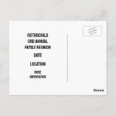 Summer Reunion Save-the-Date Briefkaart (Achterkant)