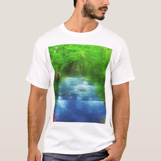 Summer River Walk Hiker T-shirt (Voorkant)
