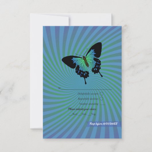 Summer Rock Festival Wedding RSVP Kaartje (Voorkant)