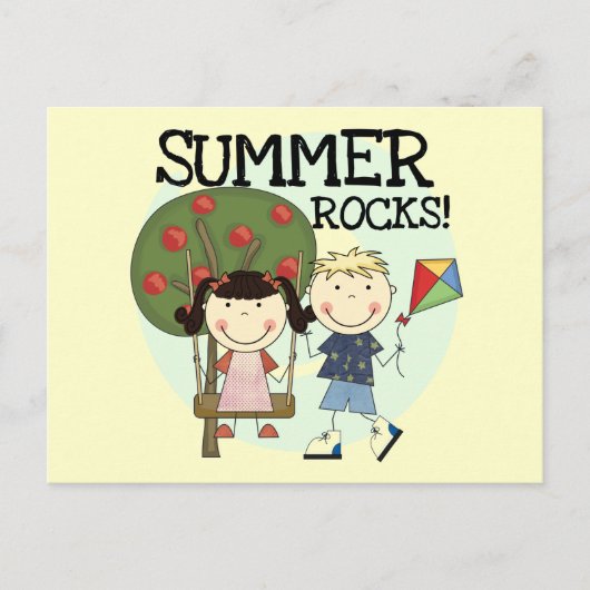 Summer Rocks T-shirts en cadeautjes Briefkaart (Voorkant)
