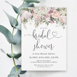 Summer Roos Garden Floral Bridal Shower Kaart
