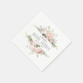 Summer Roos Garden Vrijgezellenfeest Servet (Hoek)