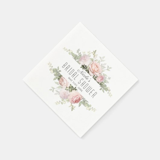 Summer Roos Garden Vrijgezellenfeest Servet (Hoek)