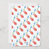 Summer Rottweiler Beach Party nodigt uit Feestdagenkaart (Achterkant)