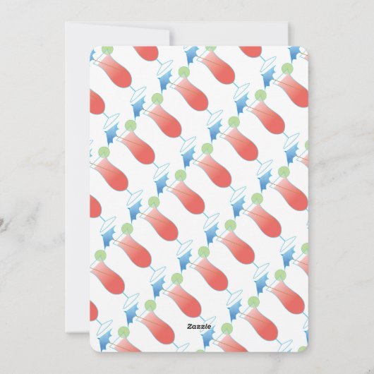 Summer Rottweiler Beach Party nodigt uit Feestdagenkaart (Achterkant)