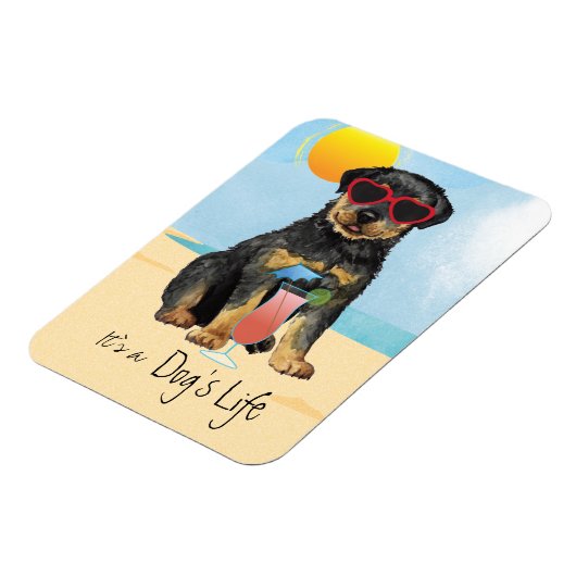 Summer Rottweiler Magnet Magneet (Linkerzijde)