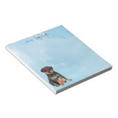 Summer Rottweiler Notepad Notitieblok (Schuin)
