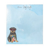 Summer Rottweiler Notepad Notitieblok (Voorkant)