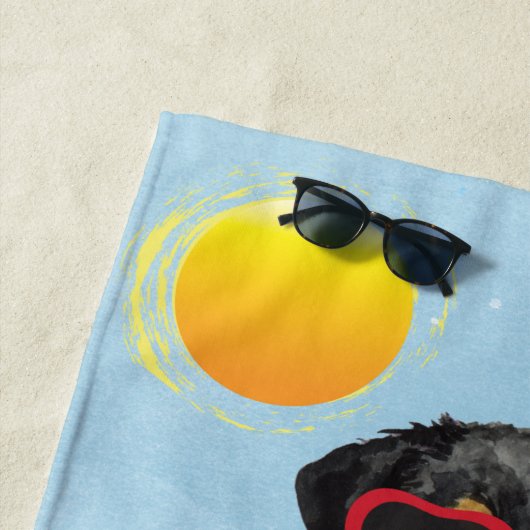 Summer Rottweiler Strandlaken (In situ)