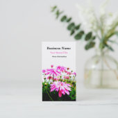 Summer!/Roze Gerbera Daisies Field Visitekaartjes (Staand voorkant)