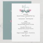 Summer Sage Wedding Menu (Voorkant / Achterkant)
