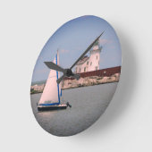 Summer Sailboat Clock Ronde Klok (Hoek)