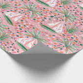 Summer Sailboat Palm Trees Cadeaupapier (Hoek)