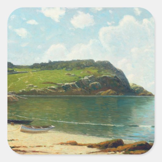 Summer Sailing Vierkante Sticker (Voorkant)