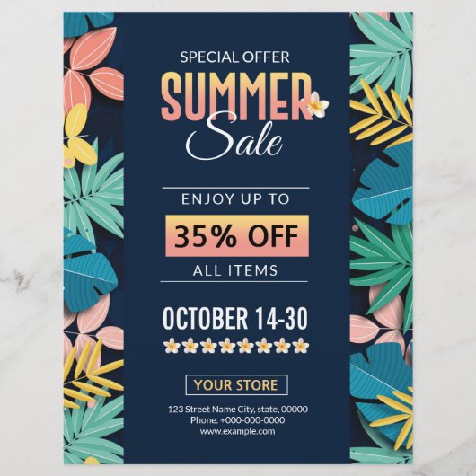 Summer Sale Flyer (Voorkant)