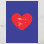 Summer Sale Red White Blue Heart Flyer (Achterkant)