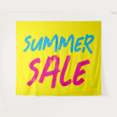 Summer Sale Sign, Retail Store Sale Banner, Large Wandkleed (Voorkant (horizontaal))