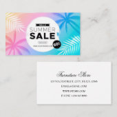 Summer Sale - Speciaal voorstel Visitekaartje (Voorkant / Achterkant)