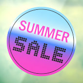 Summer Sale Window Cling Holographic Gradient Raamsticker (Vel 3)