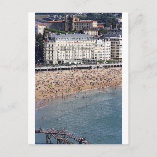 Summer San Sebastian bekken Baskenland Briefkaart (Voorkant)