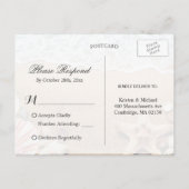 Summer Sandy Beach Starfish Seashell RSVP Antwoord Uitnodiging Briefkaart (Achterkant)