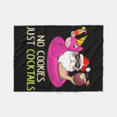 Summer Santa Christmas In July No Cookies Just Tai Fleece Deken (Voorkant (Horizontaal))