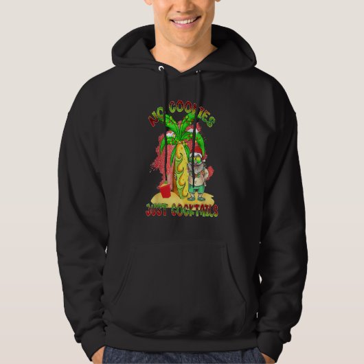 Summer Santa Fun Christmas In July No Cookies Just Hoodie (Voorkant)