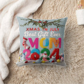 Summer Santa Pillow: Kerstmis in juli Dubbele func Kussen (Deken)