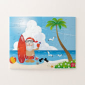 SUMMER SANTA VOOR BEACH JIGSAW PUZZLE LEGPUZZEL (Horizontaal)