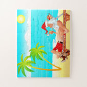 SUMMER SANTA VOOR BEACH JIGSAW PUZZLE LEGPUZZEL (Verticaal)