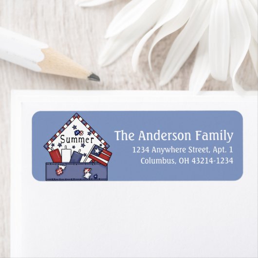 Summer Sason 4th Return Address Labels (Insitu)