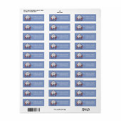 Summer Sason 4th Return Address Labels (Full Sheet)