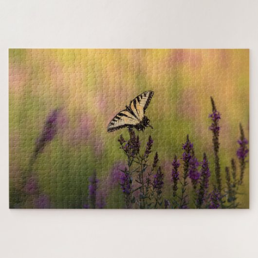Summer Scene, Butterfly en Loosestrife Legpuzzel (Horizontaal)