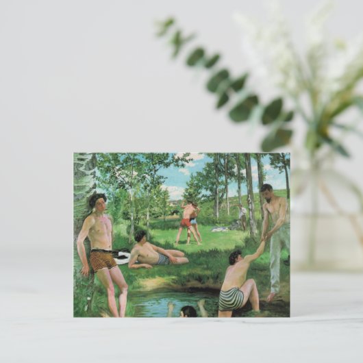 Summer Scene, Frederick Bazille Briefkaart (Staand voorkant)