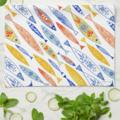 Summer School of Fish Tea Handdoek (Gevouwen)