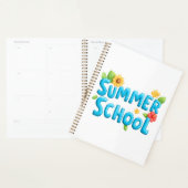 Summer School - Summer School Tekst met bloemen Planner (Display)