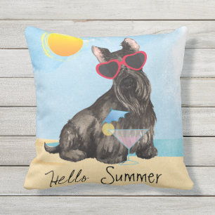Summer Scottish Terrier Buitenkussen