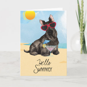 Summer Scottish Terrier Kaart