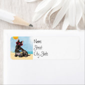 Summer Scottish Terrier Label (Insitu)