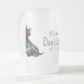 Summer Scottish Terrier Matglas Bierpul (Voorkant links)