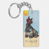 Summer Scottish Terrier Sleutelhanger (Voorkant Links)