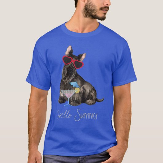 Summer Scottish Terrier T-shirt (Voorkant)