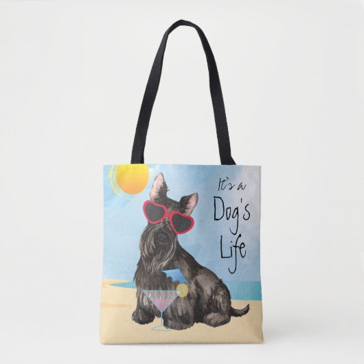 Summer Scottish Terrier Tote Bag (Voorkant)