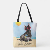 Summer Scottish Terrier Tote Bag (Achterkant)