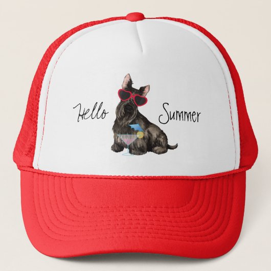 Summer Scottish Terrier Trucker Pet (Voorkant)